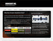 Tablet Screenshot of ironsightinc.com